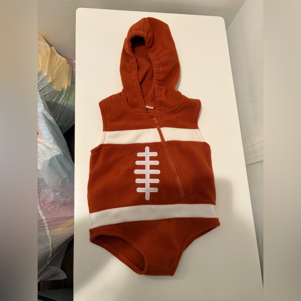 Size 18M fleece football costume
